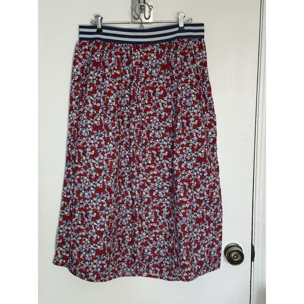 THEREABOUTS Girl 2XL (20.5)P SUMMER FLORAL Print Skirt‎ ELASTIC waist
